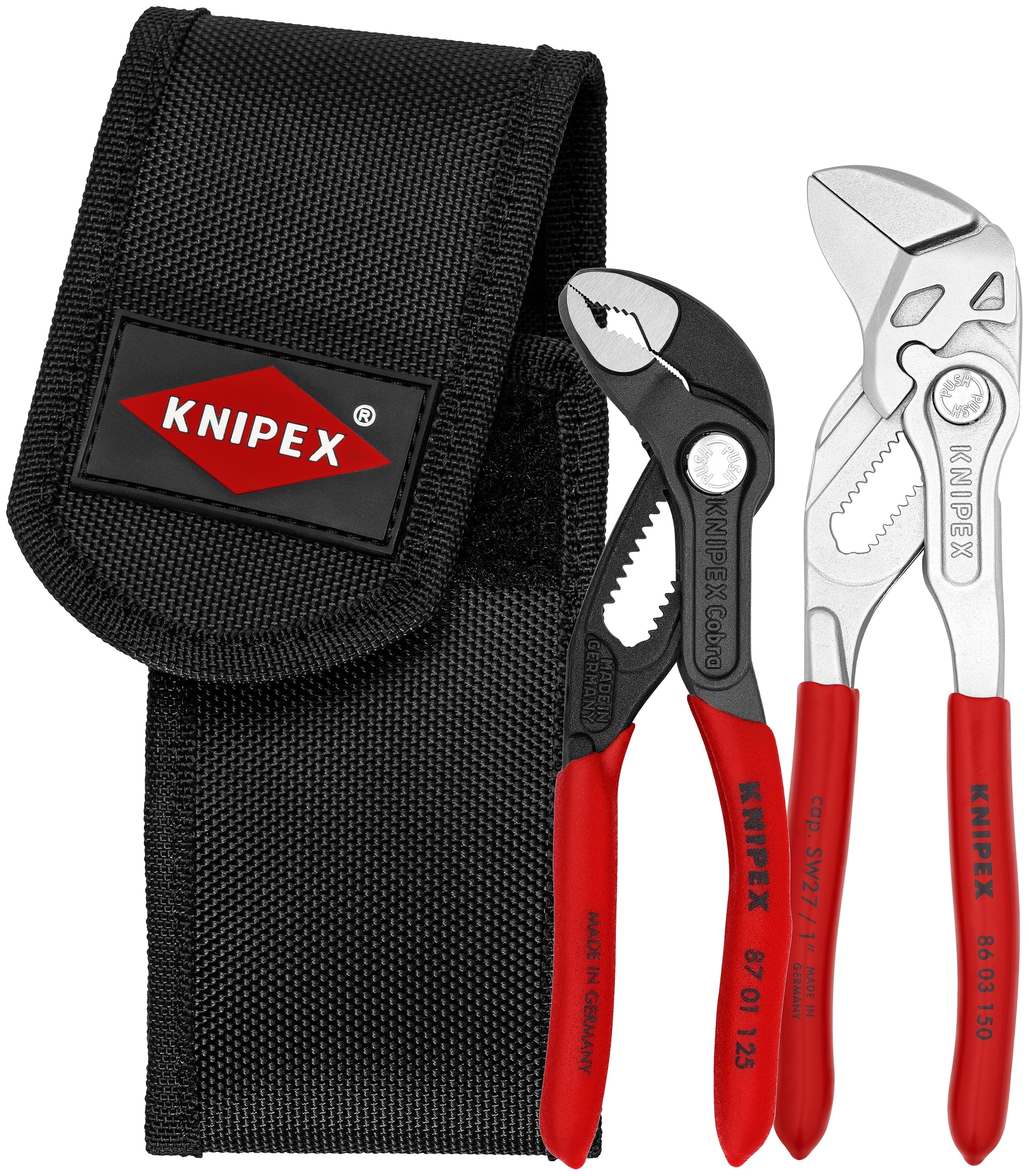 Knipex Cobra® Mini Pliers Set With Pouch