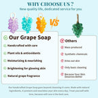 Last Day 49% OFF🔥Handmade Grape-Shaped Soap with Natural Hemp Rope & Gift Box 🍇🧼