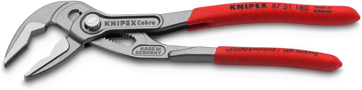 KNIPEX Tools 87 51 180 Cobra® ES Water Pump Pliers. 7-1/4