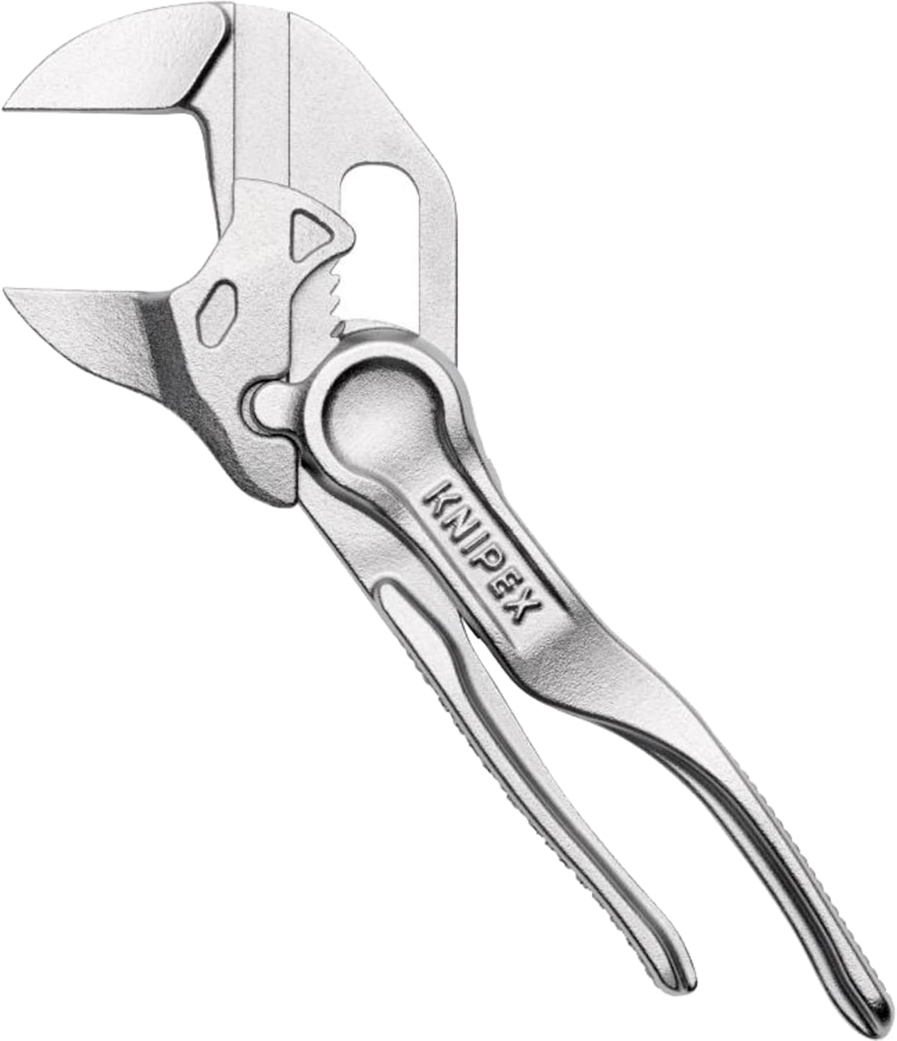 KNIPEX Pliers Wrench XS. Chrome-Plated. 100 mm. Grips Continuously Up to 21 mm. Small Pliers Wrench. Edc. 86 04 100