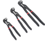Basics 3-Piece Quick Release Groove Joint Pliers Set,Drop Forged Chrome Vanadium Steel with Comfortable Rubber Grip,Adjustable,7-inch,10-inch,and 12-inch,Black,(Pack of 12)