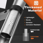 Lightweight aluminum telescopic ladder with 2 triangular stabilizers, maximum load capacity 330 lbs.