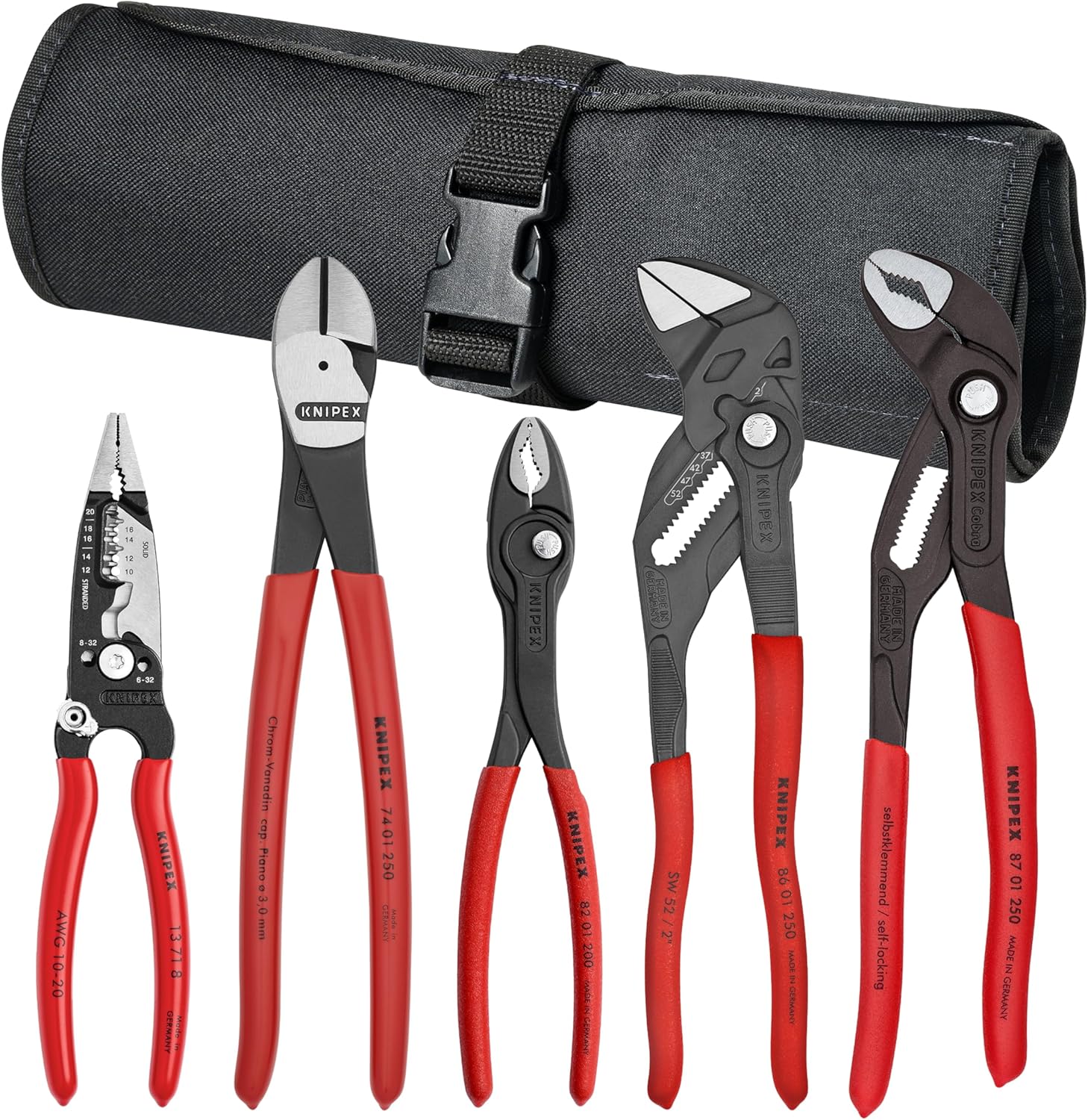 Tools  5 Pc Core Pliers Set in Tool Roll