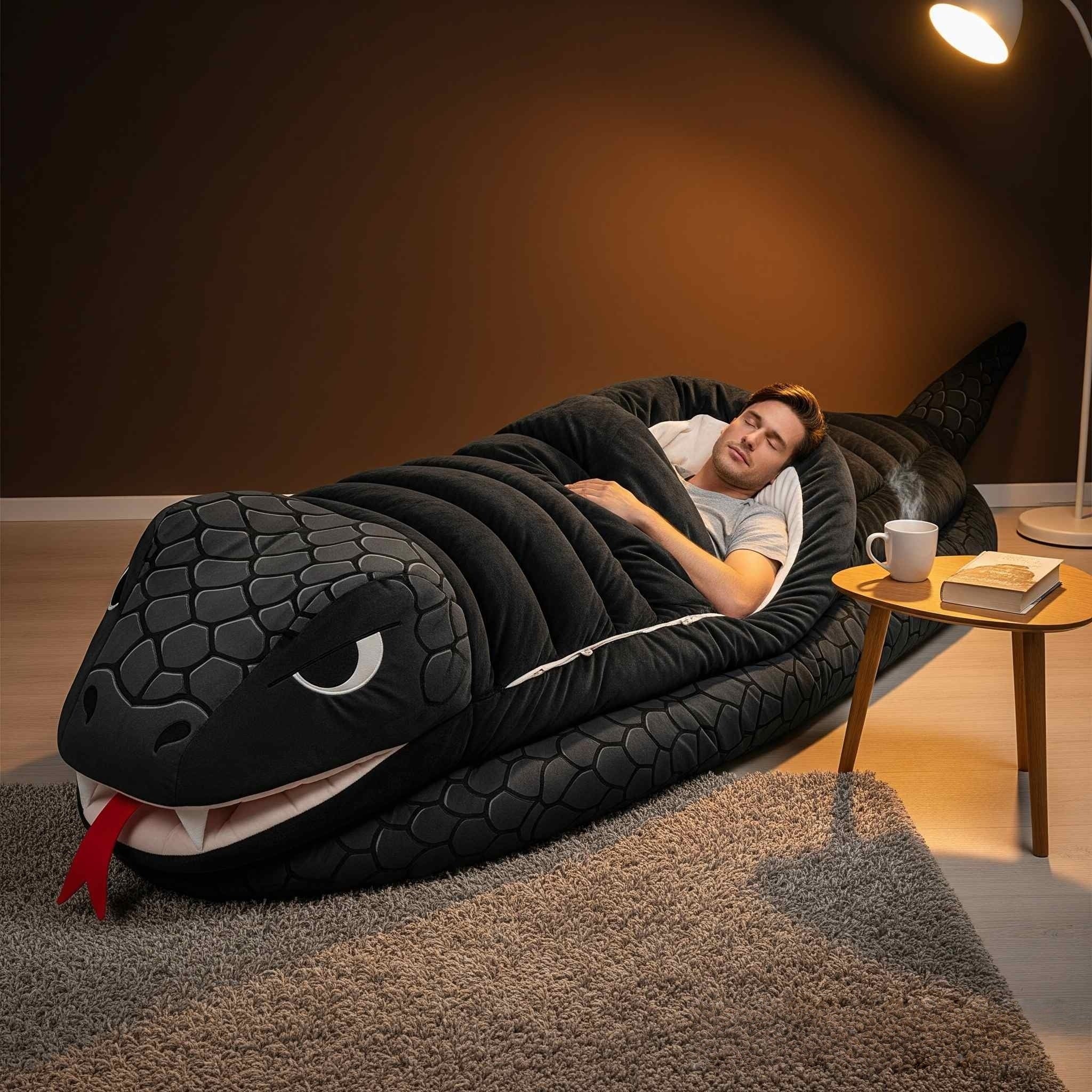 Snake-shaped Sleeping Bag | Practical, Fun &amp; Incredibly Cozy