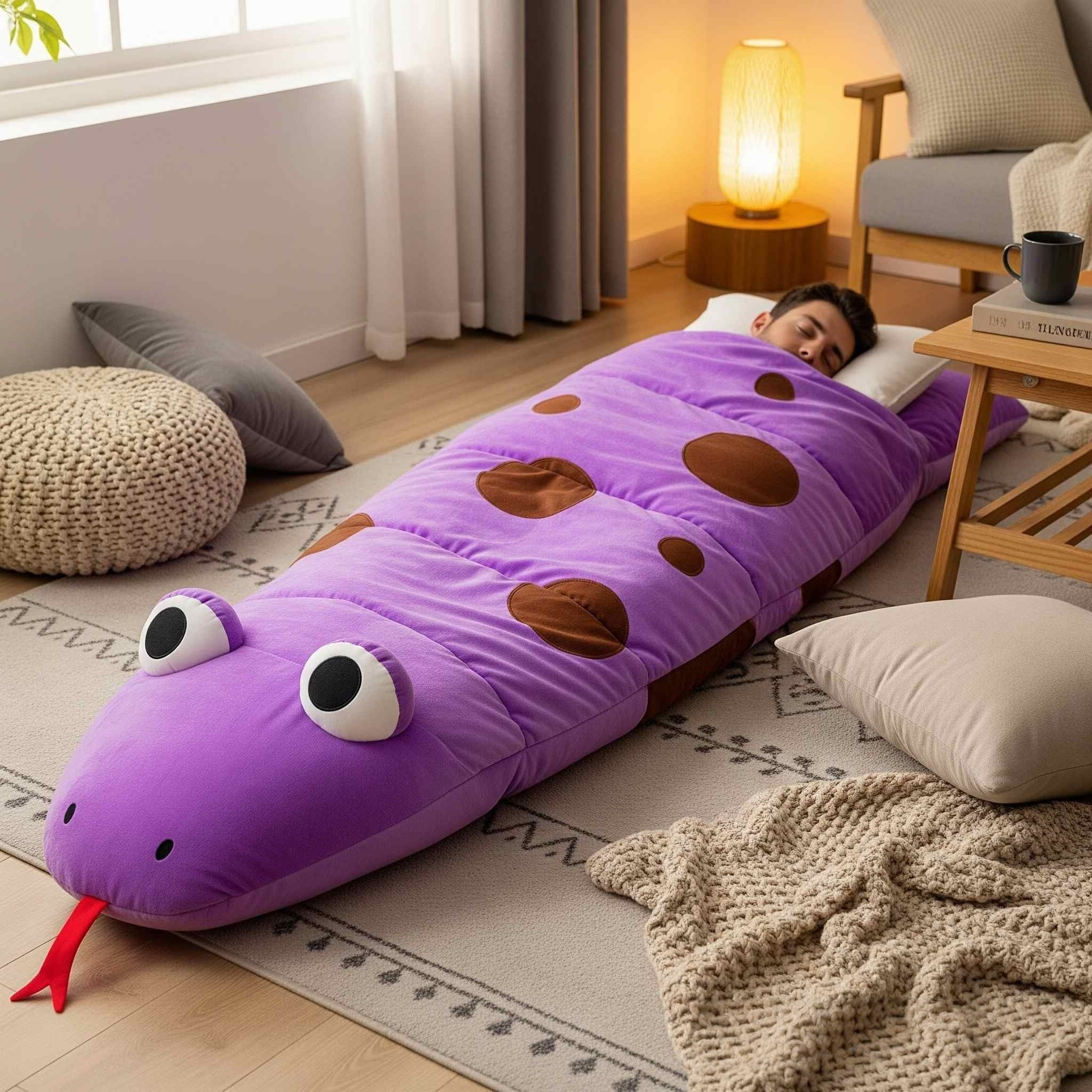 Snake-shaped Sleeping Bag | Practical, Fun &amp; Incredibly Cozy