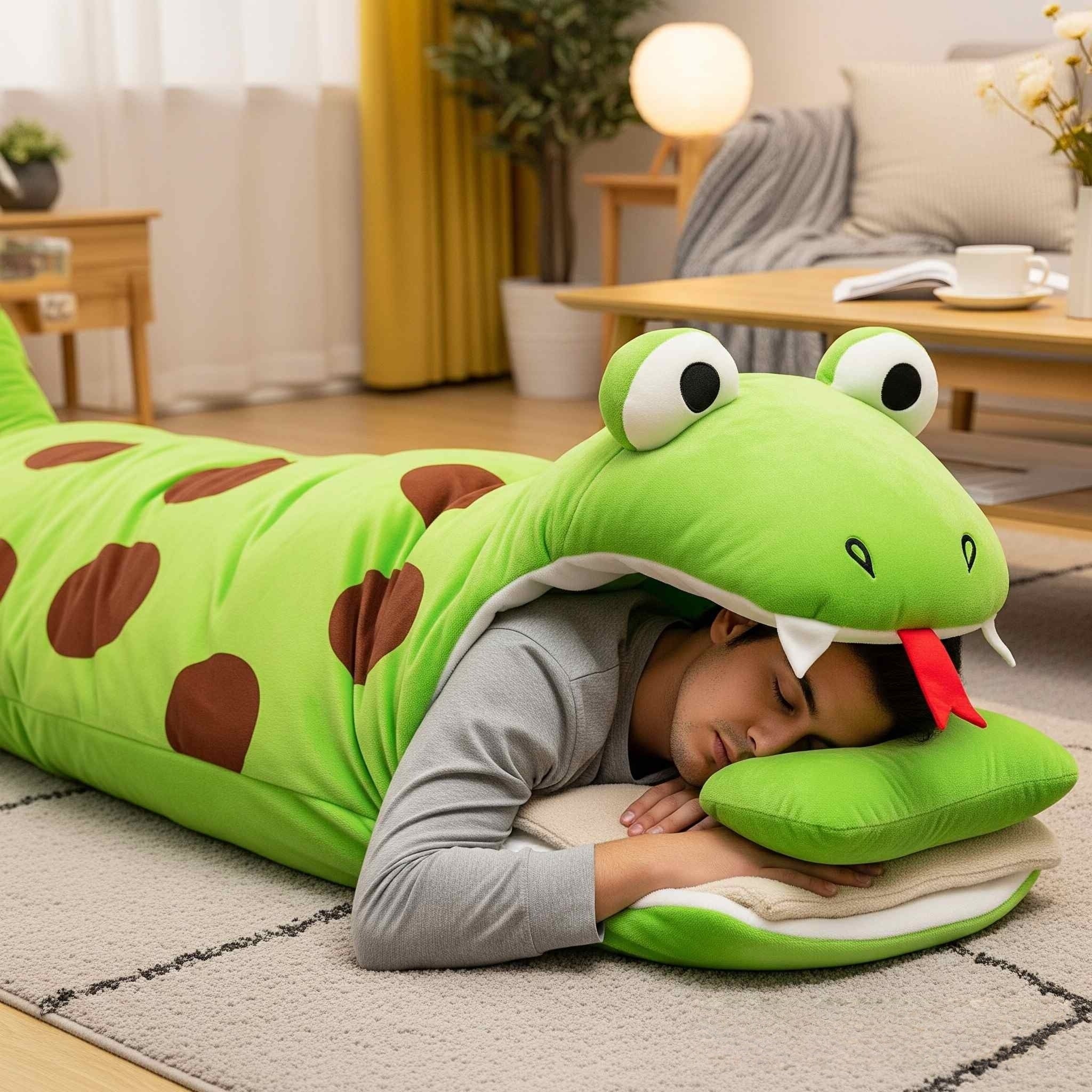 Snake-shaped Sleeping Bag | Practical, Fun &amp; Incredibly Cozy