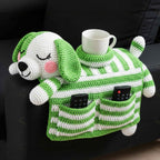Crochet (Cat Dog Rabbit) Sofa Organizer | Perfect for Holding Remotes & Drinks