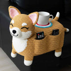 Crochet (Cat Dog Rabbit) Sofa Organizer | Perfect for Holding Remotes & Drinks